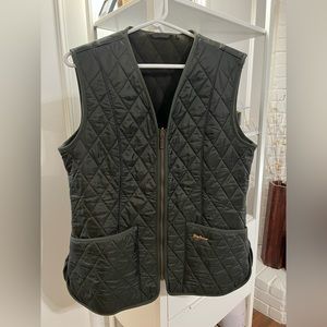 Women’s Barbour Betty Fleece Liner/Gilet (Olive) Size US 10